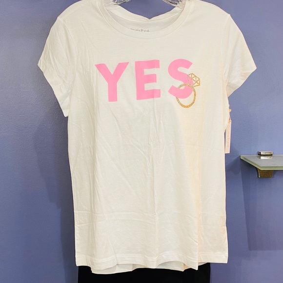 PINK Victoria's Secret Tops - Victoria's Secret Yes Bride Engagement Shirt
